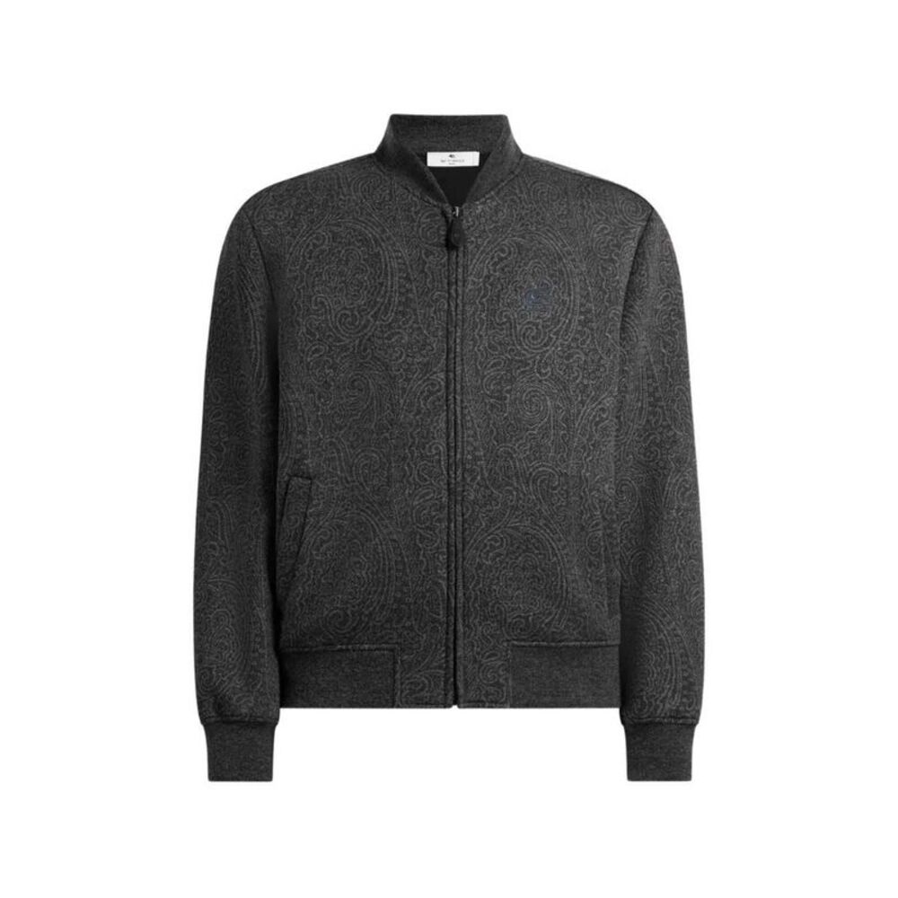 Etro Men Jacquard Bomber Jacket With Arnica Motif